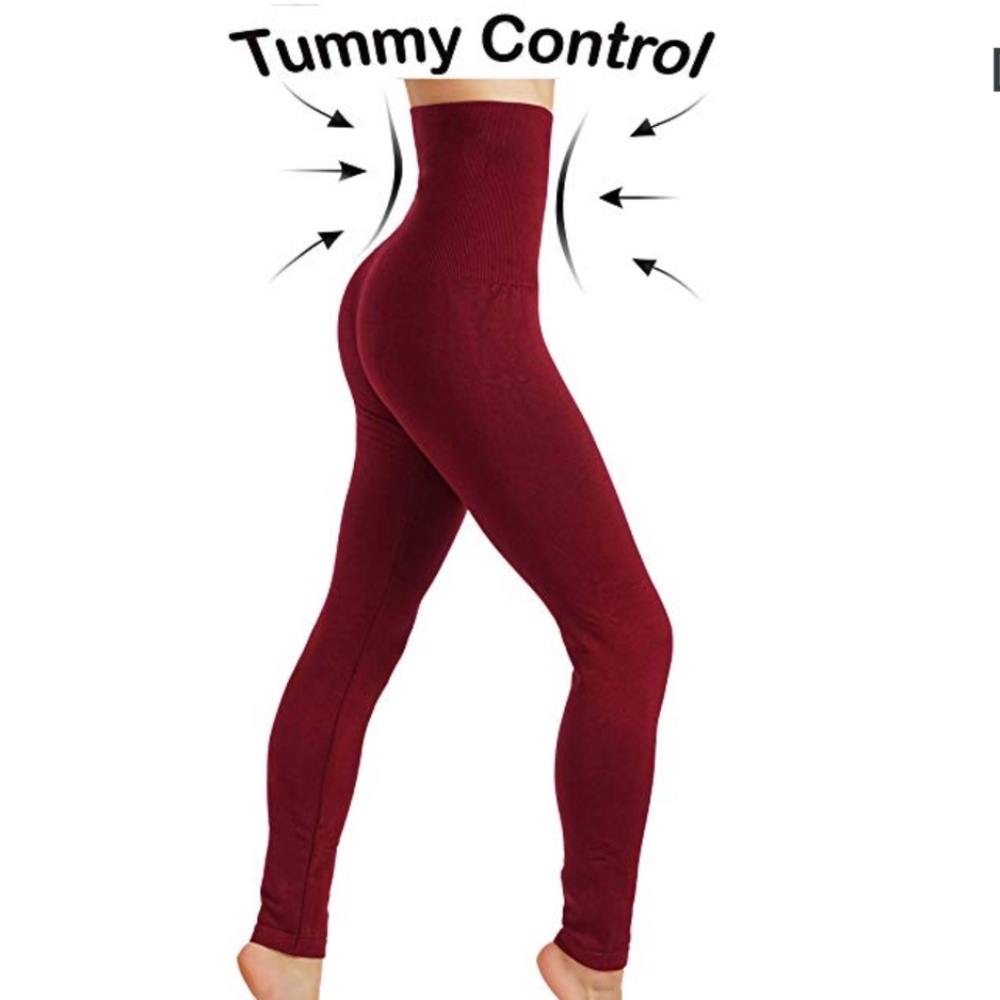 Three Plus size french terry leggings bundled - Picture 4 of 6